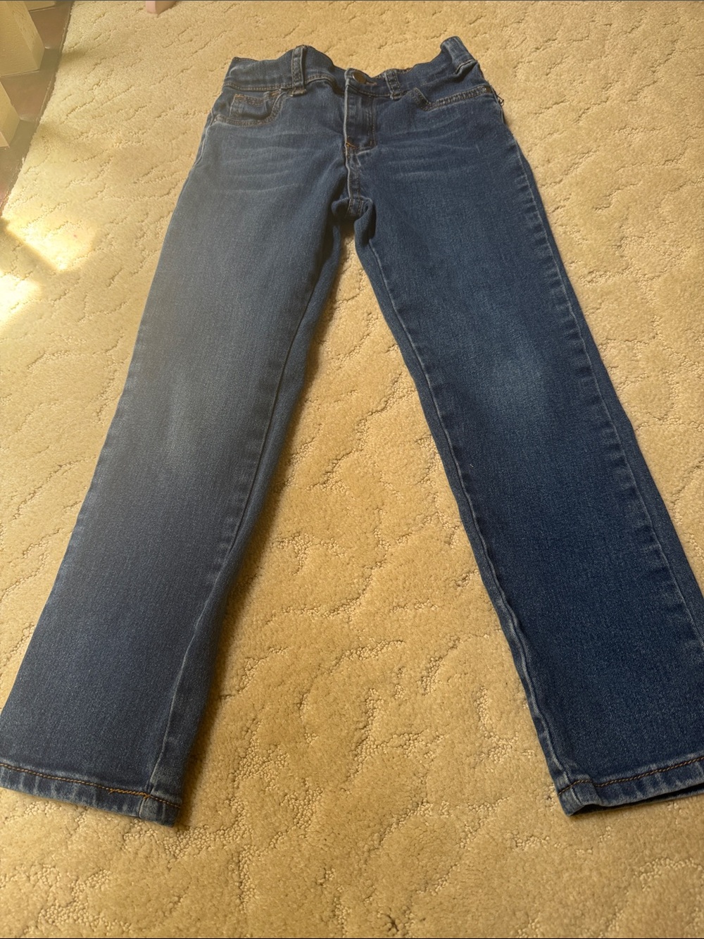 Joe's Jeans Striped Blue Denim Waistband